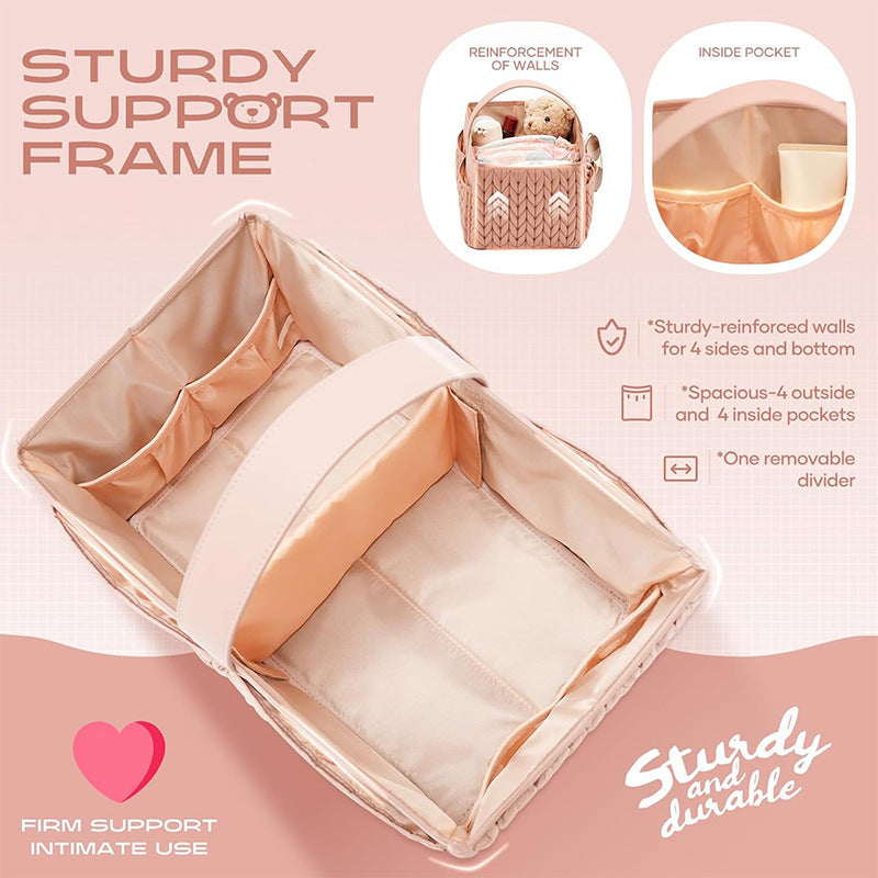 Wickel-Organizer-Tasche mit Dekorativer Schleife Brehn