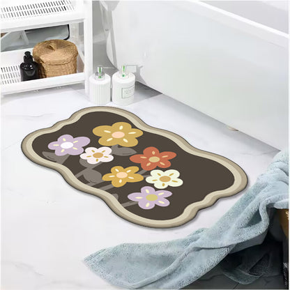 Dekorativer Floral Badteppich Brehn