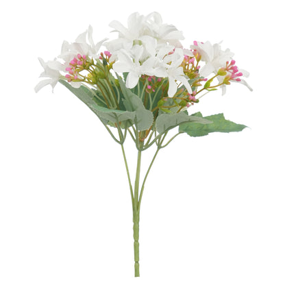 Lebensechte gemischte Blumenarrangement