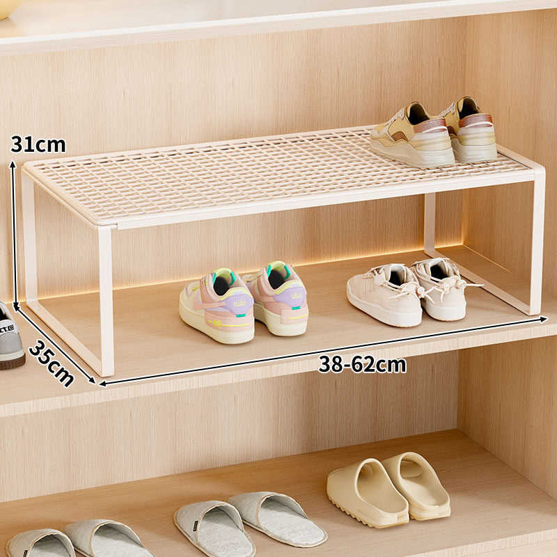 Verstellbarer erweiterbarer Metal Schuhregal-Organizer