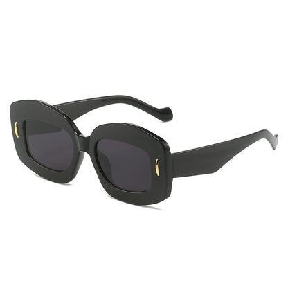 Zeitgenössische Chunky Rahmen Sonnenbrille Brehn