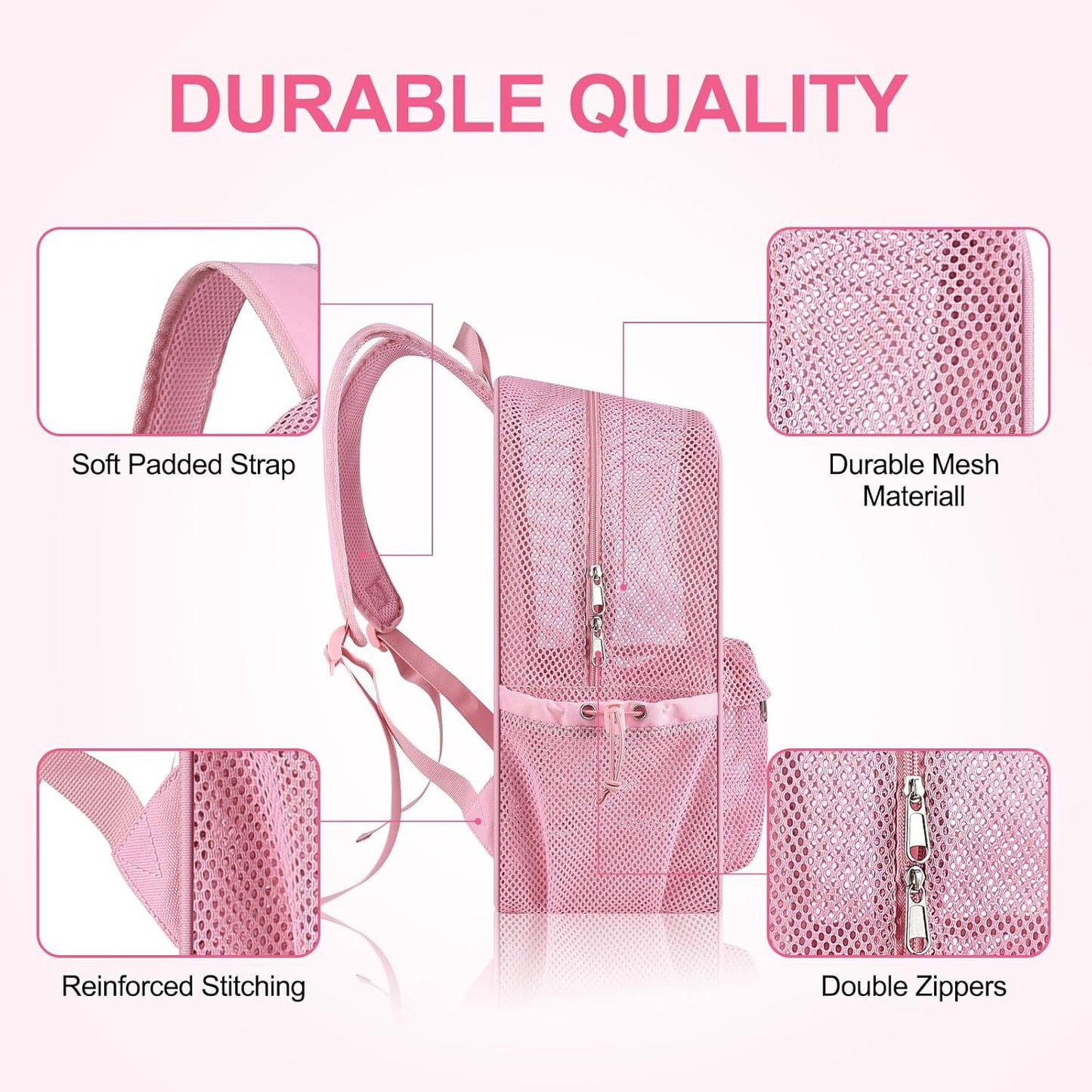 Luftiger Mesh-Rucksack Brehn