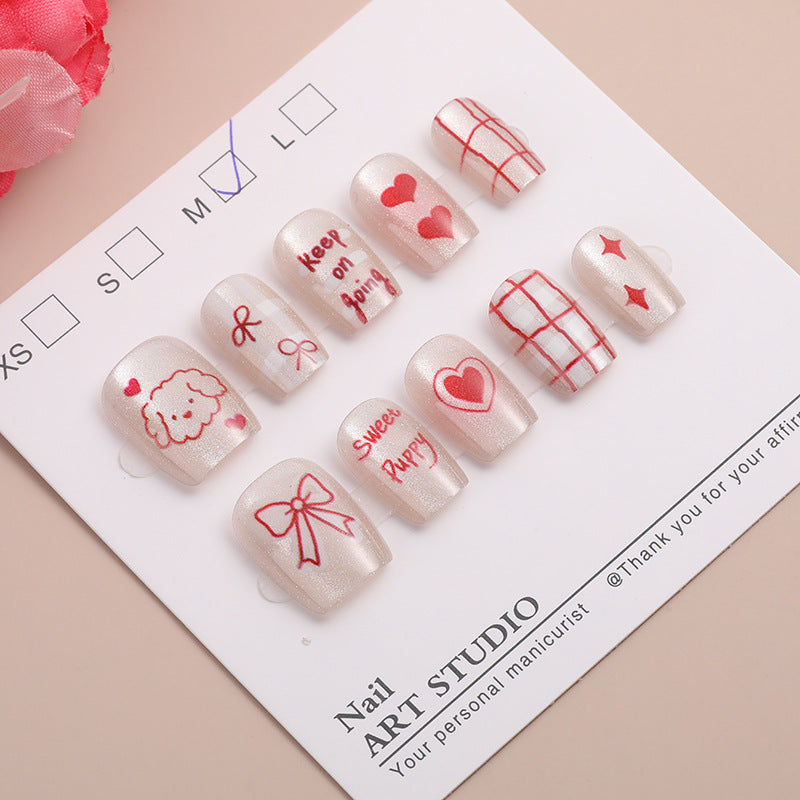 Trendige Press-On Nagelset Brehn