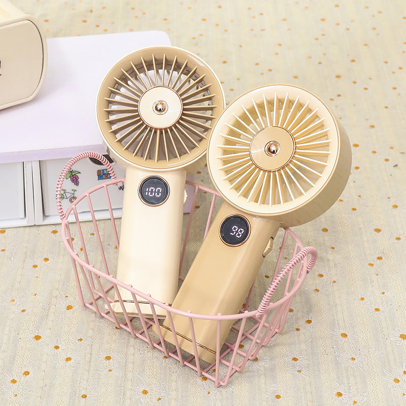 Frauen tragbarer Handventilator mit USB-Ladeoption und intuitivem Design Brehn