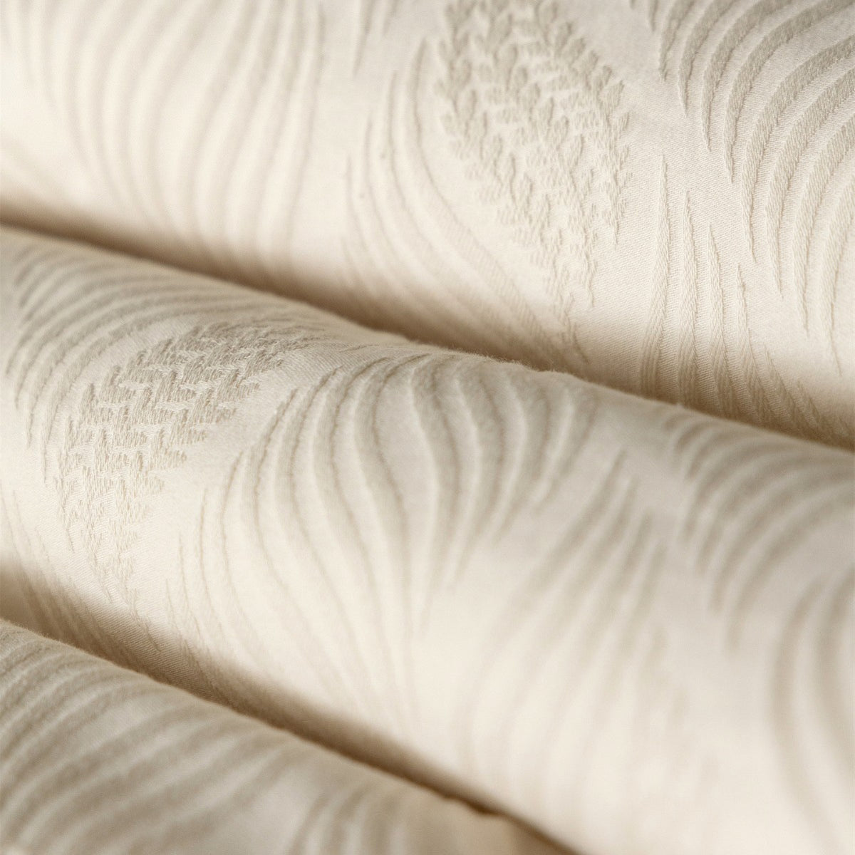 Wellenstrukturierte Jacquard Bettwäsche Set mit Paspelbesatz