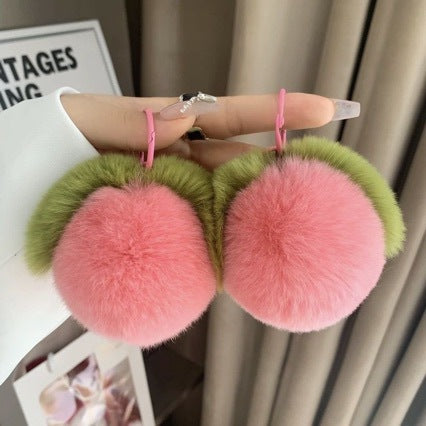 Plüsch Obst Pom Pom Schlüsselanhänger Brehn