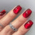 Glitzernder kurzer quadratischer Press-On-Nagelset Brehn