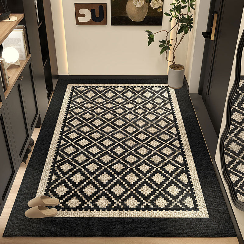 Moderner geometrischer Muster-Bereichsteppich