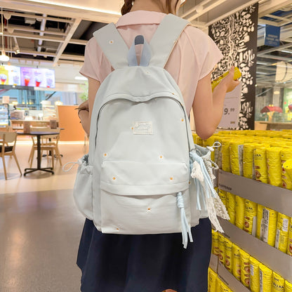Stylischer backpack mit floralem Schmuck Brehn