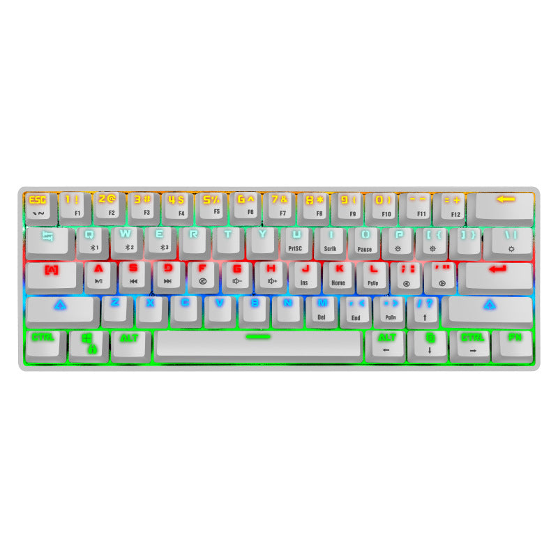 Kompakte mechanische Gaming-Tastatur mit hintergrundbeleuchteten Tasten Brehn