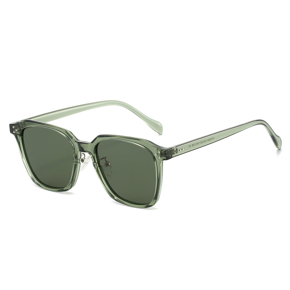 Damen quadratische Sonnenbrille mit modernem Materialmix Brehn