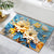 Strukturiertes florales Design Badmatte Brehn