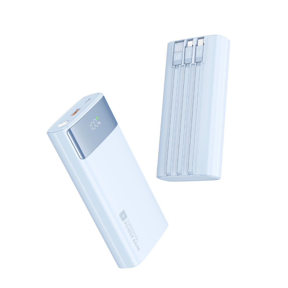 Tragbare Powerbank mit Schlankem Design und Digitalem Display Brehn