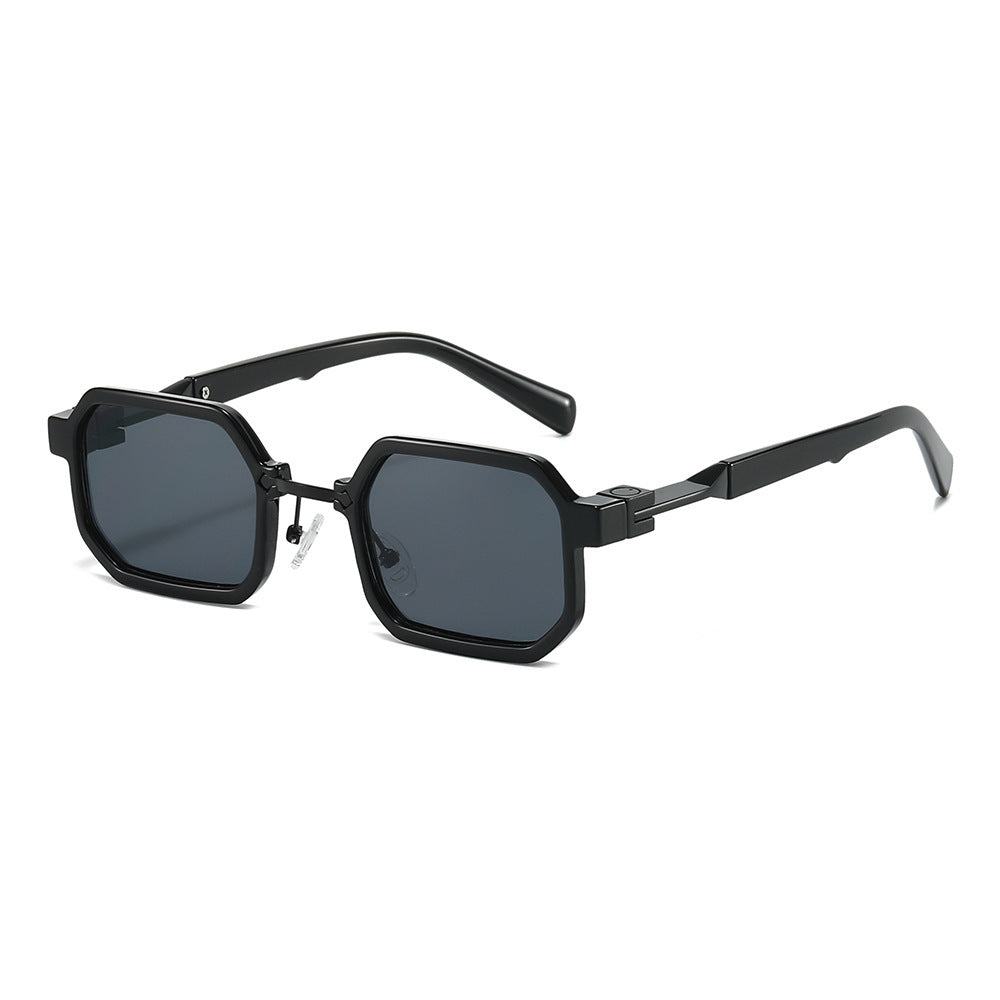 Moderne geometrische rechteckige Sonnenbrille Brehn