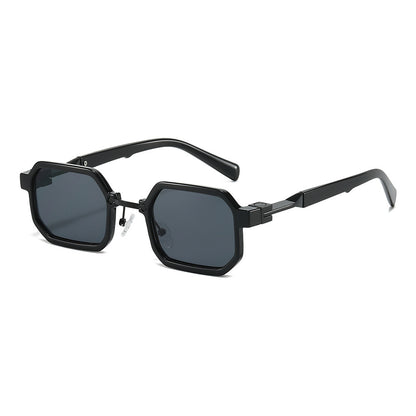 Moderne geometrische rechteckige Sonnenbrille Brehn