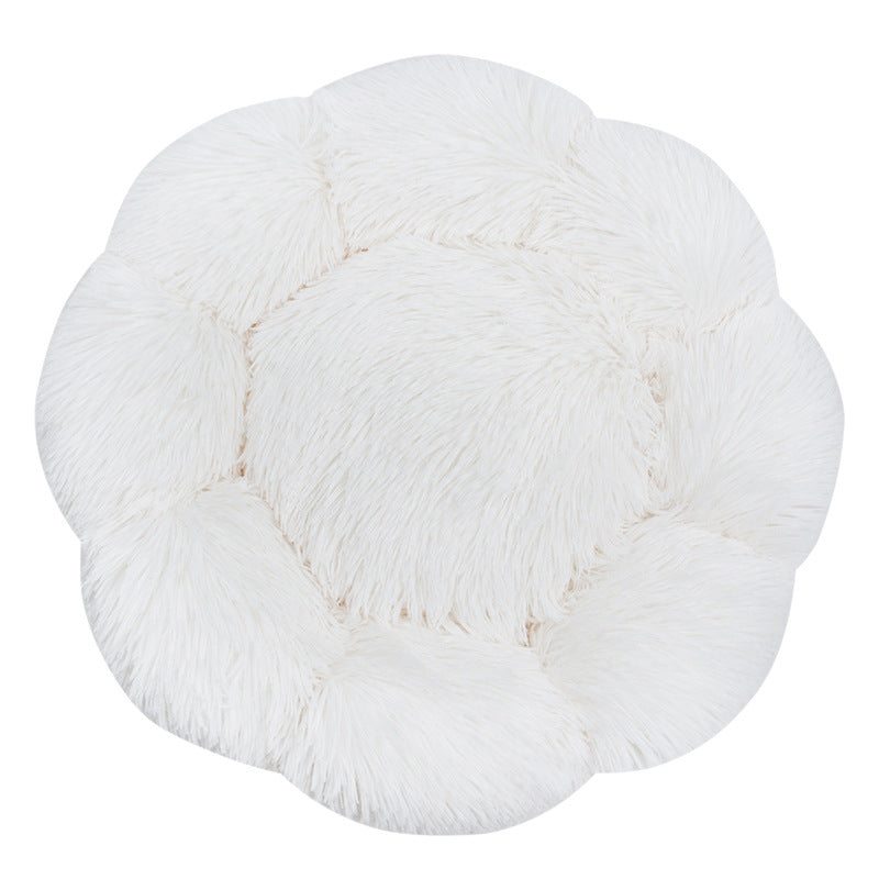 Blumenförmiges Plüsch-Hundebett
