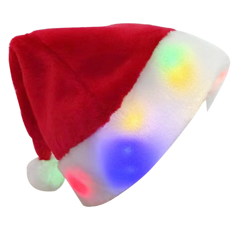 Leuchtende Weihnachtsmütze aus Plüsch