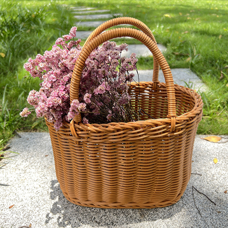 Stylischer handgewebter Weidenpicknickkorb Brehn