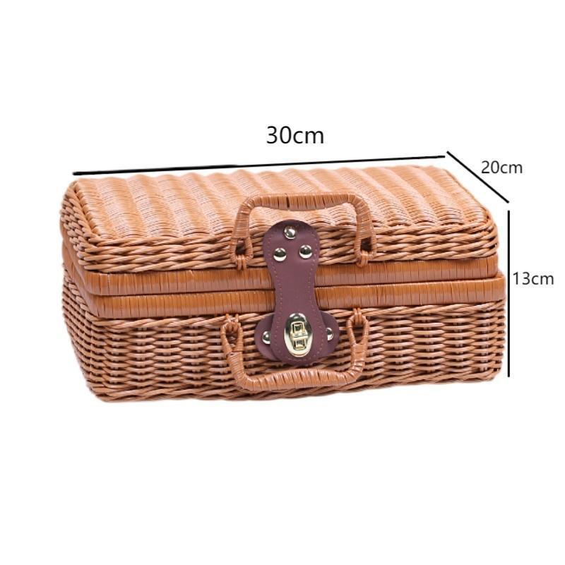 Vintage Woven Picknickkiste Brehn