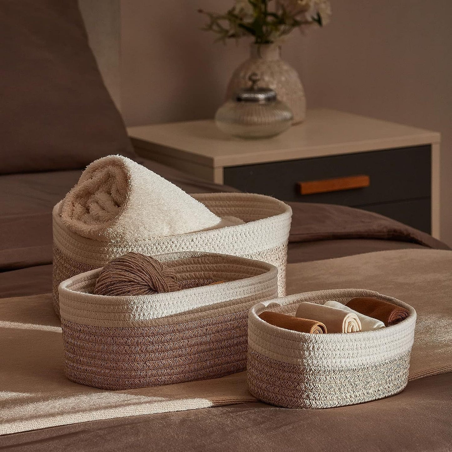 Damen Elegantes Aufbewahrungskorbset mit praktischem Design Brehn