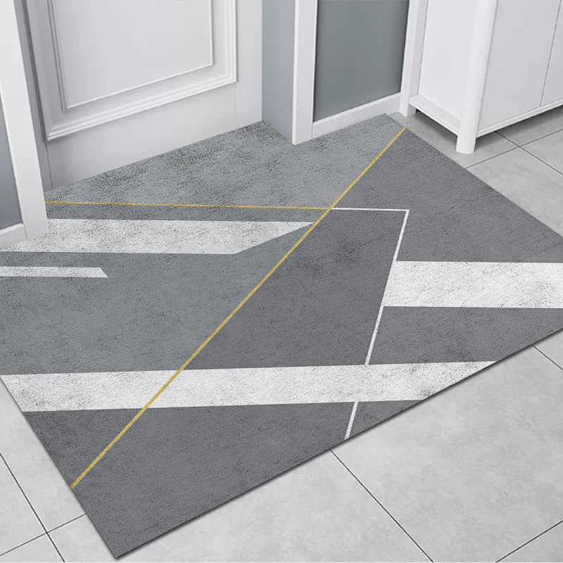 Geometrisch gemusterte Teppichmatte Brehn