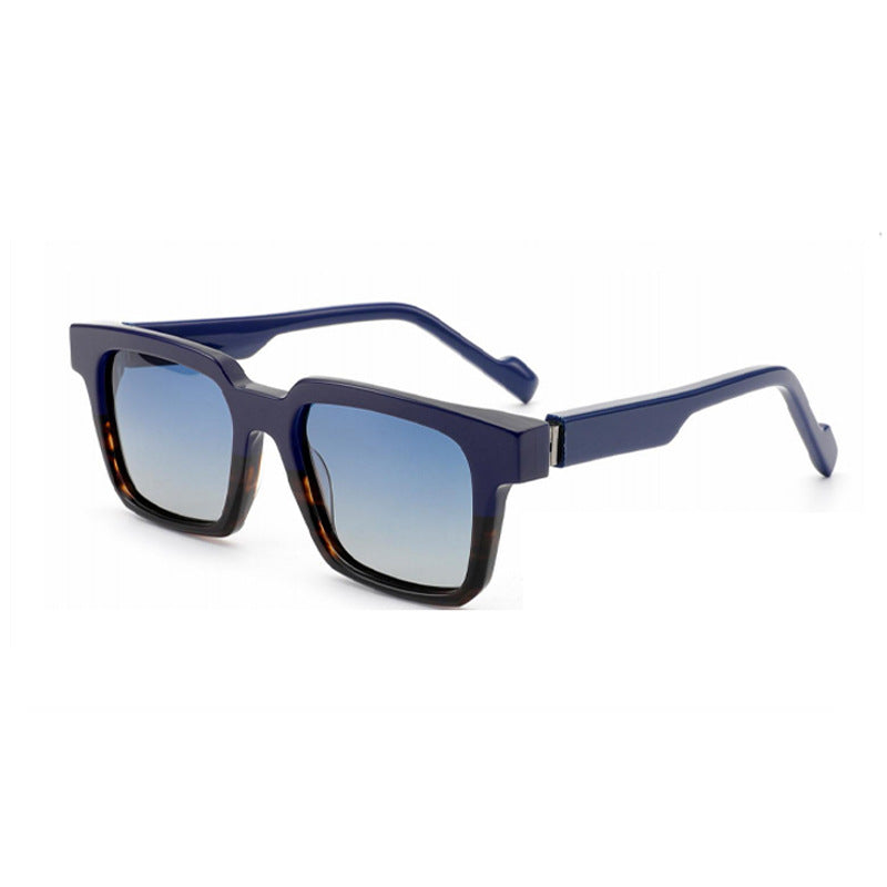 Damen modische quadratische Sonnenbrille mit breitem Rahmen Brehn
