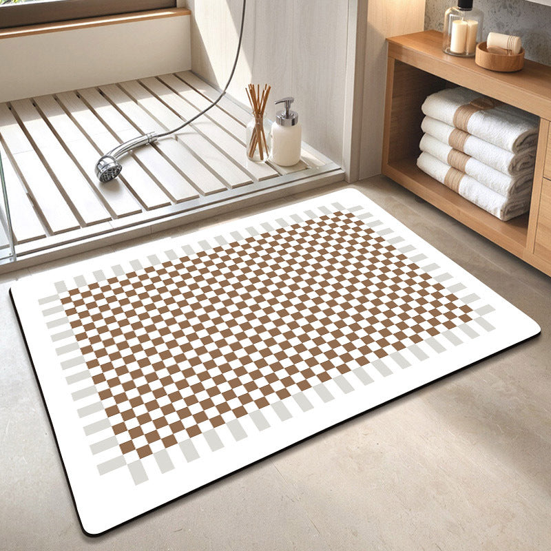 Zeitgenössischer geometrischer Badezimmerteppich Brehn
