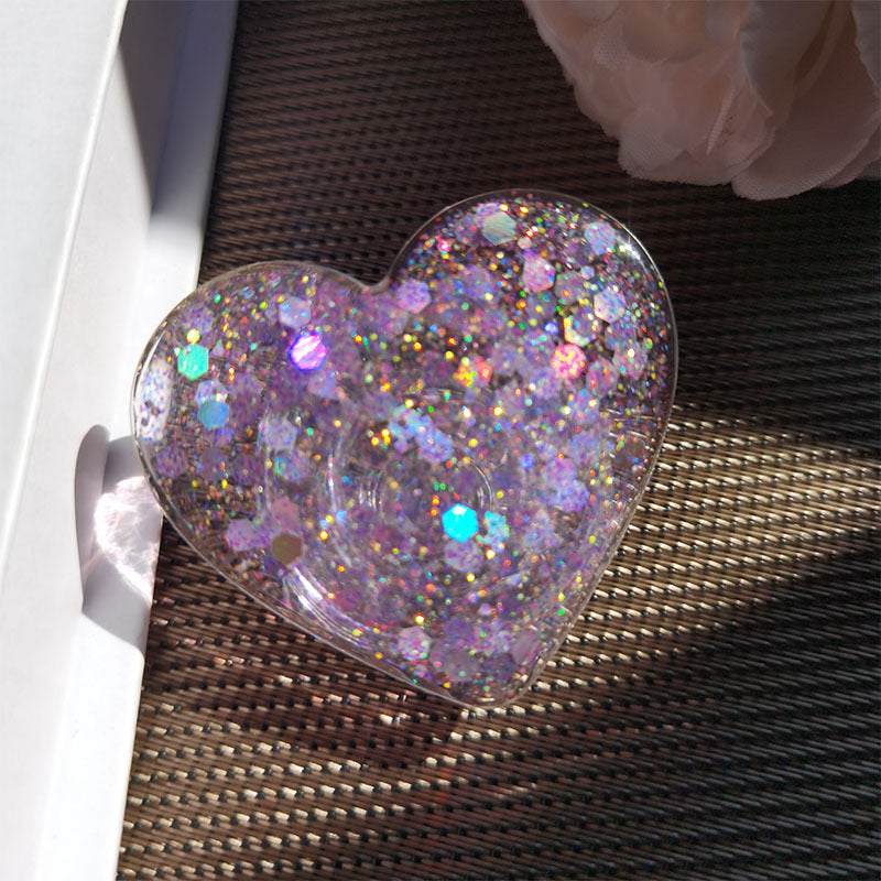 Glitzernder Herzförmiger Handy-Ständer Brehn
