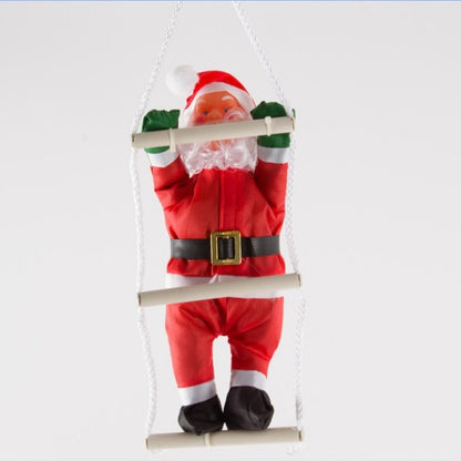 Dekorative Weihnachtsmannfigur mit Leiter