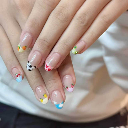 Kreatives fruchtartiges Nagelkunst-Set