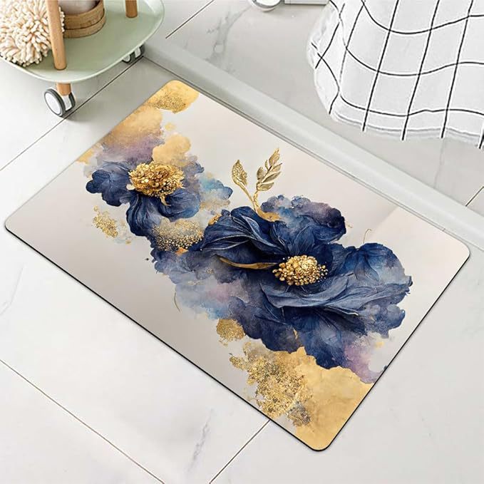 Stylische Wasserabweisende Badematte Brehn