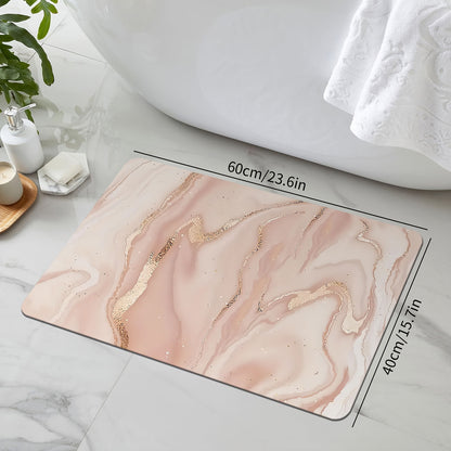 Luxuriöse Marmor Design Badematte