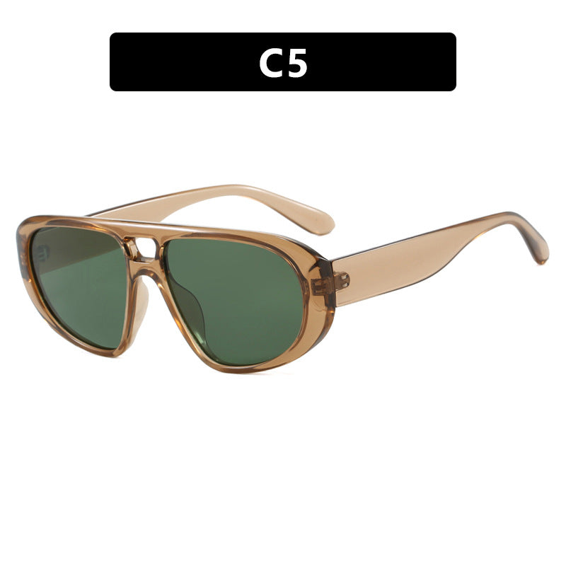 Damen sportliche Sonnenbrille mit breitem strapazierfähigem Rahmen und polarisierten Gläsern Brehn