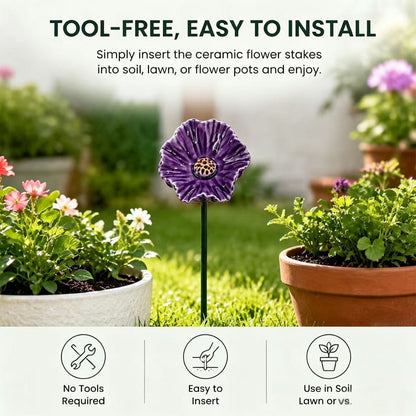 Garten Dekorativer Mohnblumenstecker Brehn