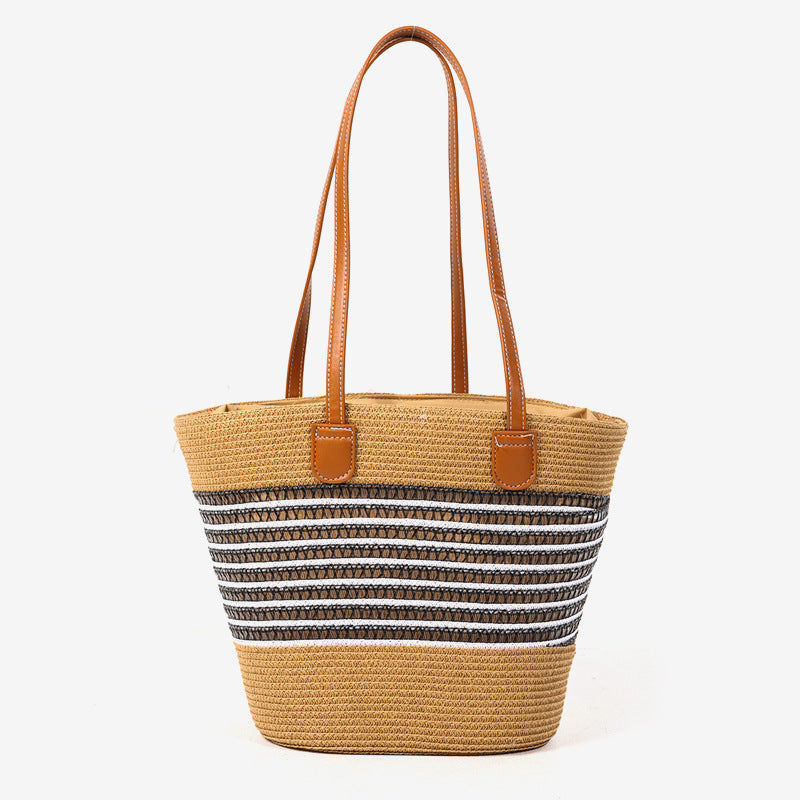 Damen Strandtasche mit elegantem geflochtenem Design Brehn