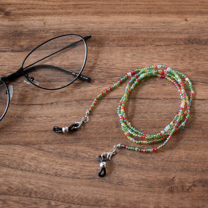 Bunte handgefertigte Perlenbrille Kette Brehn
