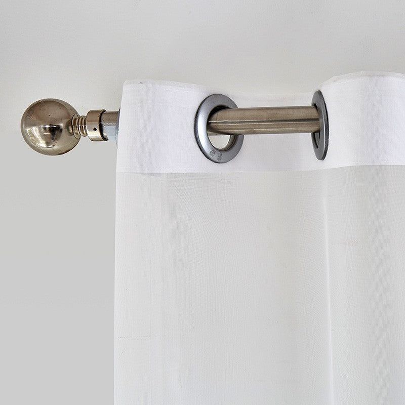 Feiner bestickter Voile-Gardinenstoff mit floralem Jacquard Brehn