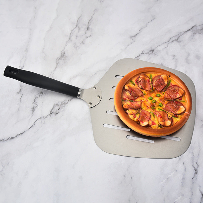 extra-breite perforierte Pizzaschaufel ergonomischer hitzebeständiger Griff Brehn