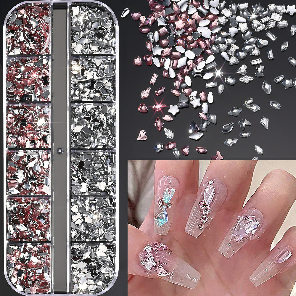 Nagelkunst Dekorative Edelsteinset