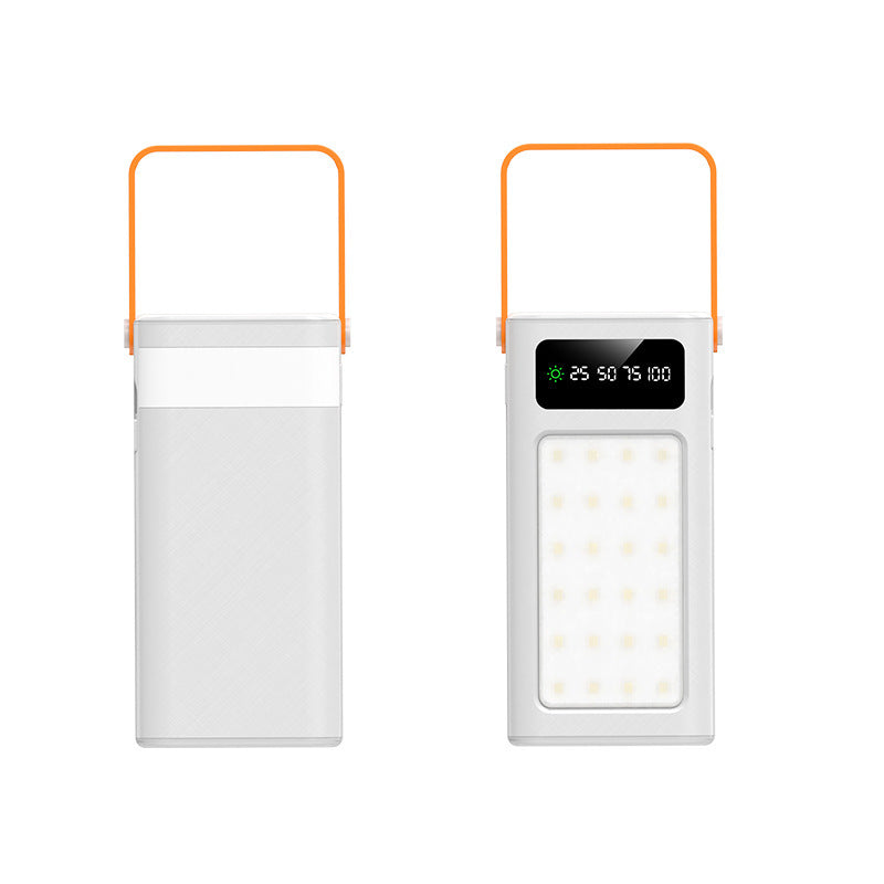 Tragbare LED Powerbank mit integriertem Display und Tragegriff Brehn