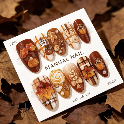 Kreatives Kunstnagelset mit Herbstmotiven Brehn