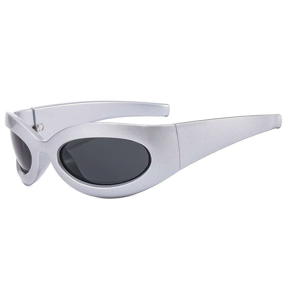 Damen modische Sonnenbrille mit ovalem Rahmen und modernem Finish Brehn