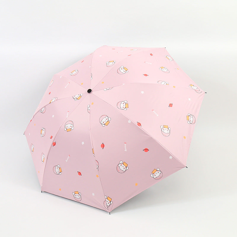Damen Falt-Regenschirm mit lustigem Tierdesign Brehn