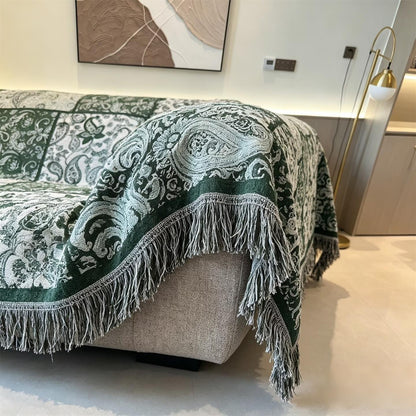 Elegante Patchwork Sofadecke