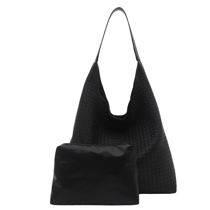 WoTextured Stoff Slouchy Tragetasche Brehn