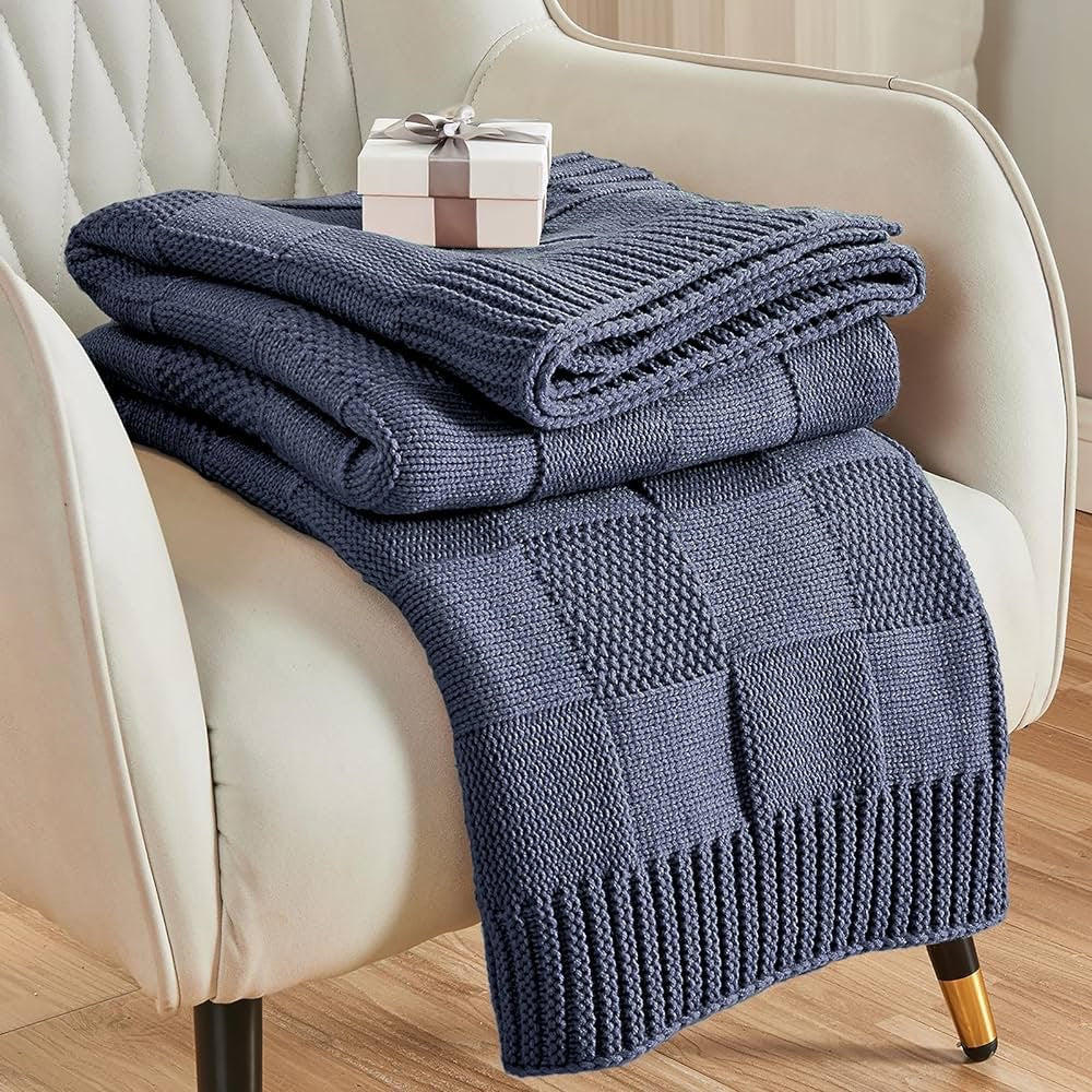 Strukturierte Strickdecke Brehn