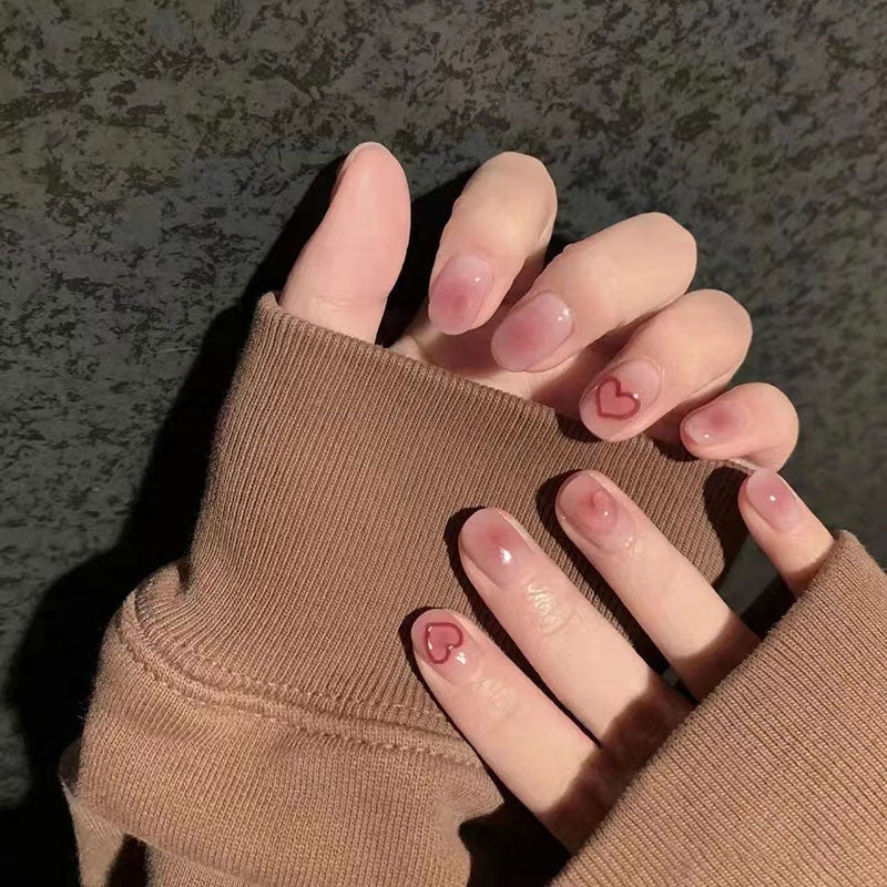 Herz Akzent Gel Nagel Art