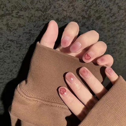 Herz Akzent Gel Nagel Art