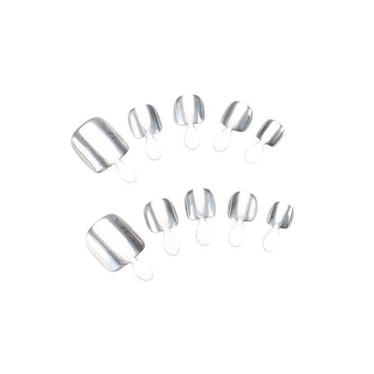 Stylisches Glänzendes Pediküre Press-On Nagelset Brehn