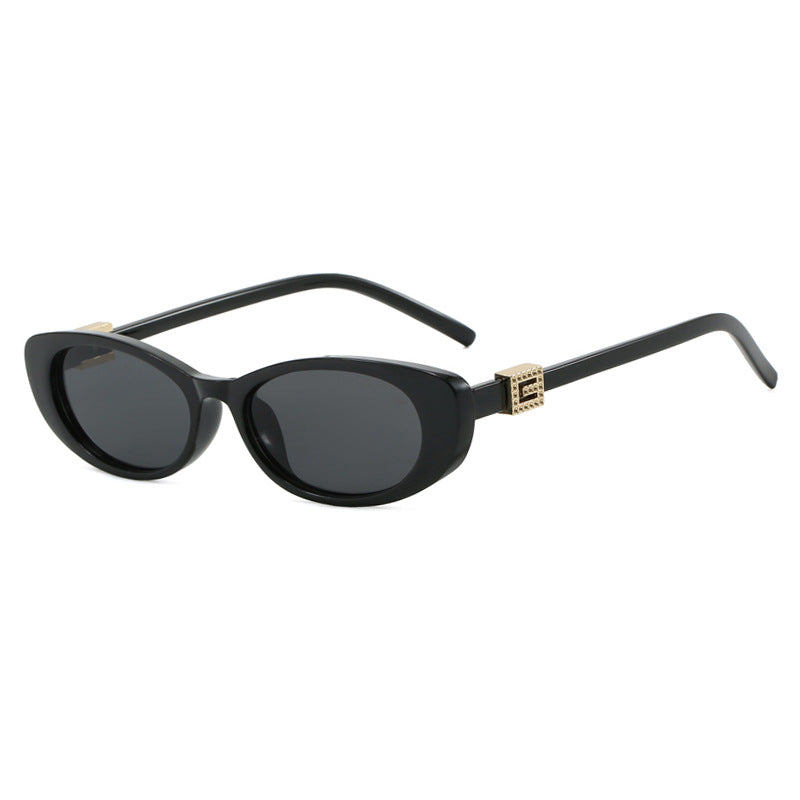 Damen elegante Cat-Eye Sonnenbrille mit feinen Akzenten Brehn